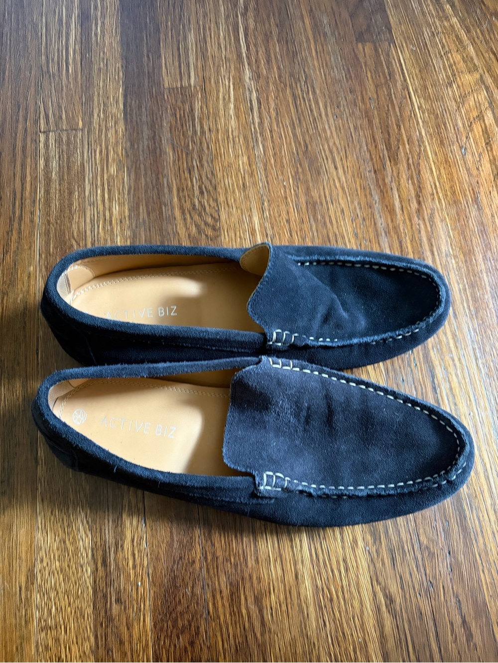 Men's navy blue Suede Slip-On Loafers